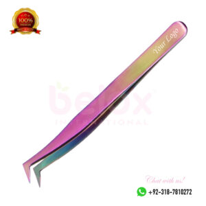 Best Quality Rainbow Color Lash Tweezers - Custom Logo Offer